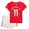 Original Trikotsatz Manchester United Mason Greenwood 11 Heimtrikot 2021-22 Für Kinder